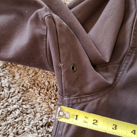 L.L. Bean original field coat cotton plaid lined canvas hunting olive mens XL - Picture 6 of 8